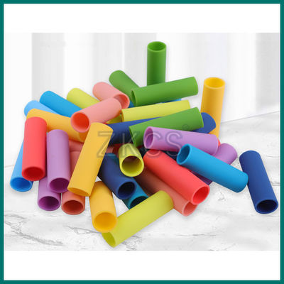 Colored silicone sleeve for baby bottles and thermal cups