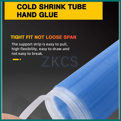 Insulated Silicone Cold Shrink Tube For Handles 0.63in 16mm To 1.3in 33mm Dia