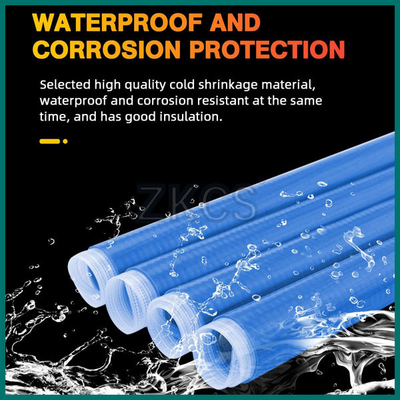 Insulated Silicone Cold Shrink Tube For Handles 0.63in 16mm To 1.3in 33mm Dia