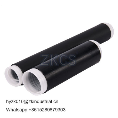 Black epdm cold shrink tubing for electrical insulation and watertight sealing of cable connections