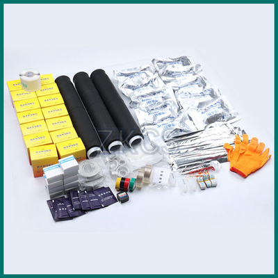 Professional Grade Black Cold Shrink Joints for Single &amp; 3 Core Middle Voltage Polymeric Cables