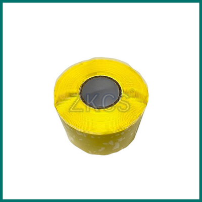 High-temperature arc and track-resistant tape composed of self-fusing silicone rubber tape