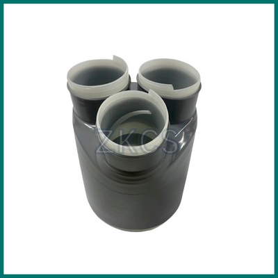 Dark gray silicone rubber 3 Way Cold Shrink Cable Breakout Boot for individual cable phases protection