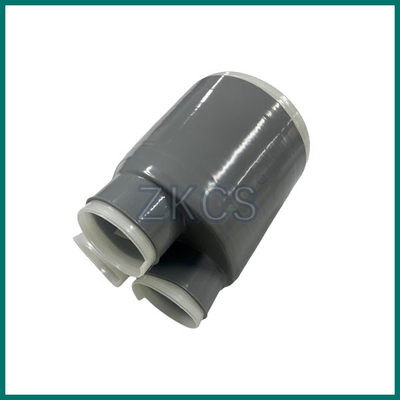 Dark gray silicone rubber 3 Way Cold Shrink Cable Breakout Boot for individual cable phases protection
