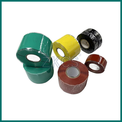 Self-Fusing Silicone Rubber Tape For Protecting High-Voltage From Tracking,Grey/Green/Red