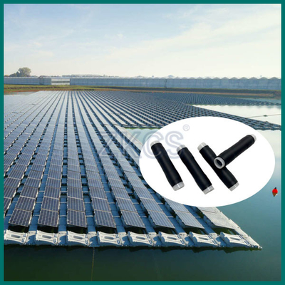 Black EPDM cold shrink tube for sealing cables in Floating Solar Photovoltaics systems
