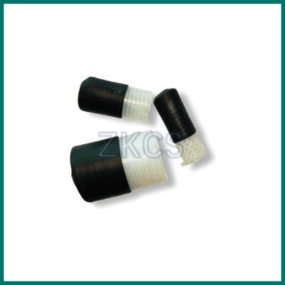 Close-ended Epdm Cold Shrink End Cap positioned over the end of a wide range of cables