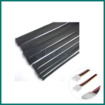 Good PET Expandable Cable Braided Sleeve/Telescopic Braided Sleeve/Black Braided Wire Sleeve